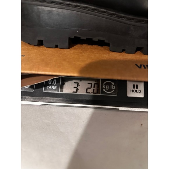 H&M Women's Black Patent Leather Lug Sole Ankle Boots Equestrian Size 8 Platform - Picture 12 of 12